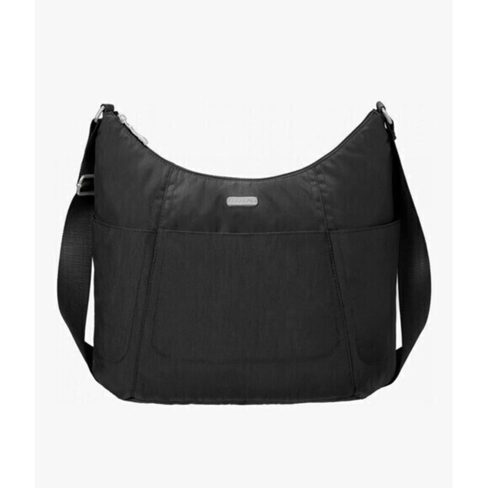 Baggallini Hobo Tote Nylon Adjustable Shoulder Strap Three Pockets Handbag